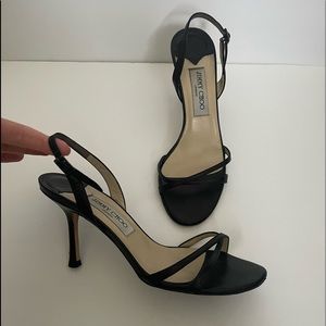 Jimmy Choo black strappy heels